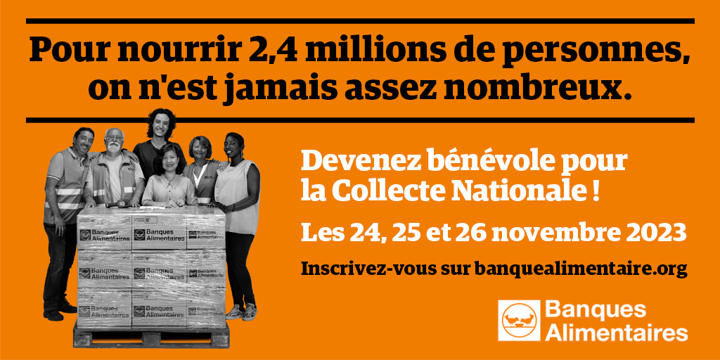 Bénévoles Collecte Nationale Banque Alimentaire des Bouches-du-Rhône